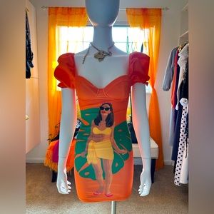 Vacation / spring / summer mini dress